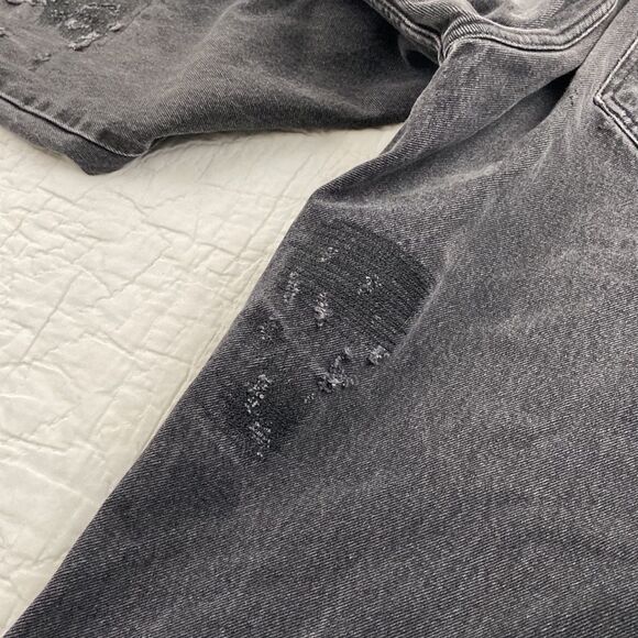 Vintage 505 Black Distressed Orange Tab Levi’s - Picture 7 of 9